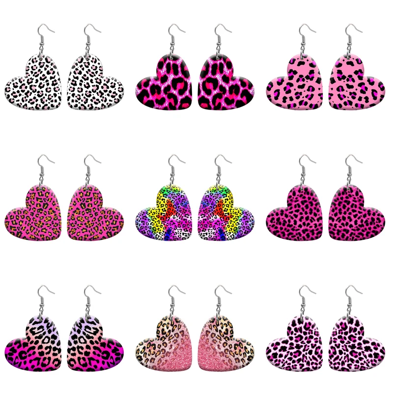 Pink Leopard DIY Heart Resin Hook Earrings For Women Jewelry Y2K Piercing Ear Drop Dangle Accessories Gift For Girls
Pink Leopard DIY Heart Resin Hook Earrings For Women Jewelry Y2K Piercing Ear Drop Dangle Accessories Gift For Girls