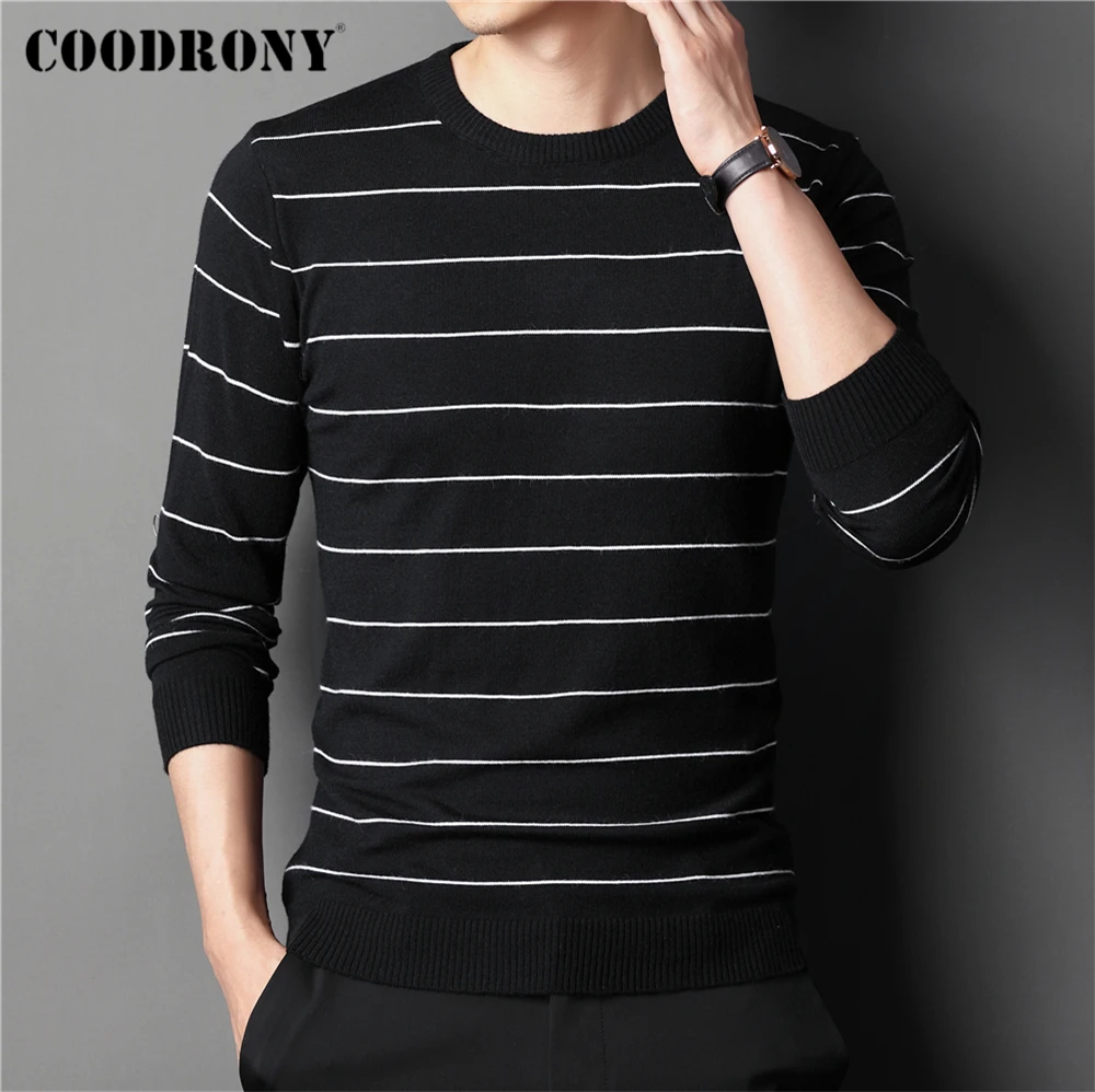 COODRONY Brand Casual O-Neck Striped Sweater Shirt Autumn Winter Knitwear Pullover Men Clothing Fashion Streetwear Jersey Z1113
COODRONY Brand Casual O-Neck Striped Sweater Shirt Autumn Winter Knitwear Pullover Men Clothing Fashion Streetwear Jersey Z1113