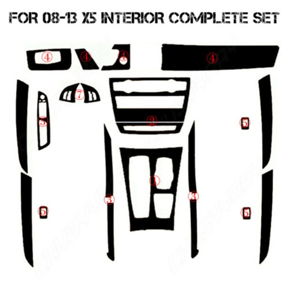 For BMW X5 E70 2008-2013 5D Carbon Fiber Car Interior Cover Trim Decal Stickers Car Stickers Styling Trim Decals Automotive
For BMW X5 E70 2008-2013 5D Carbon Fiber Car Interior Cover Trim Decal Stickers Car Stickers Styling Trim Decals Automotive