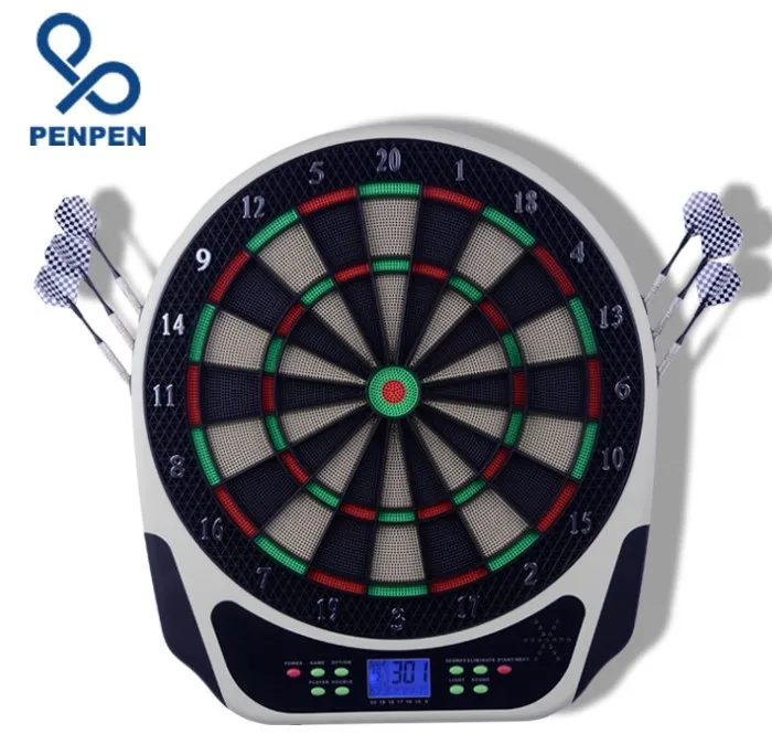 Electronic Dartboard with 6 Soft Tip Darts LCD Automatic Scoring Dart Board with English Voice Prompt 18 Games 159 Options
Electronic Dartboard with 6 Soft Tip Darts LCD Automatic Scoring Dart Board with English Voice Prompt 18 Games 159 Options