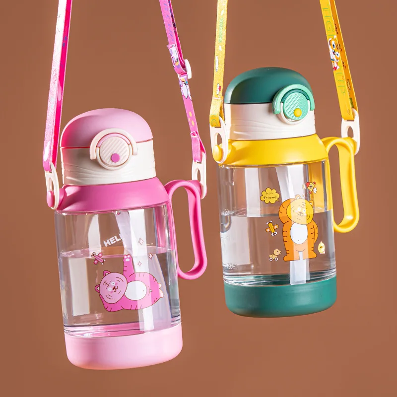 500/600ml Female Summer Student High-value Anti-fall Kettle Cartoon Cute Children's Tritan Straw Water Bottle Portable Water Cup
500/600ml Female Summer Student High-value Anti-fall Kettle Cartoon Cute Children's Tritan Straw Water Bottle Portable Water Cup