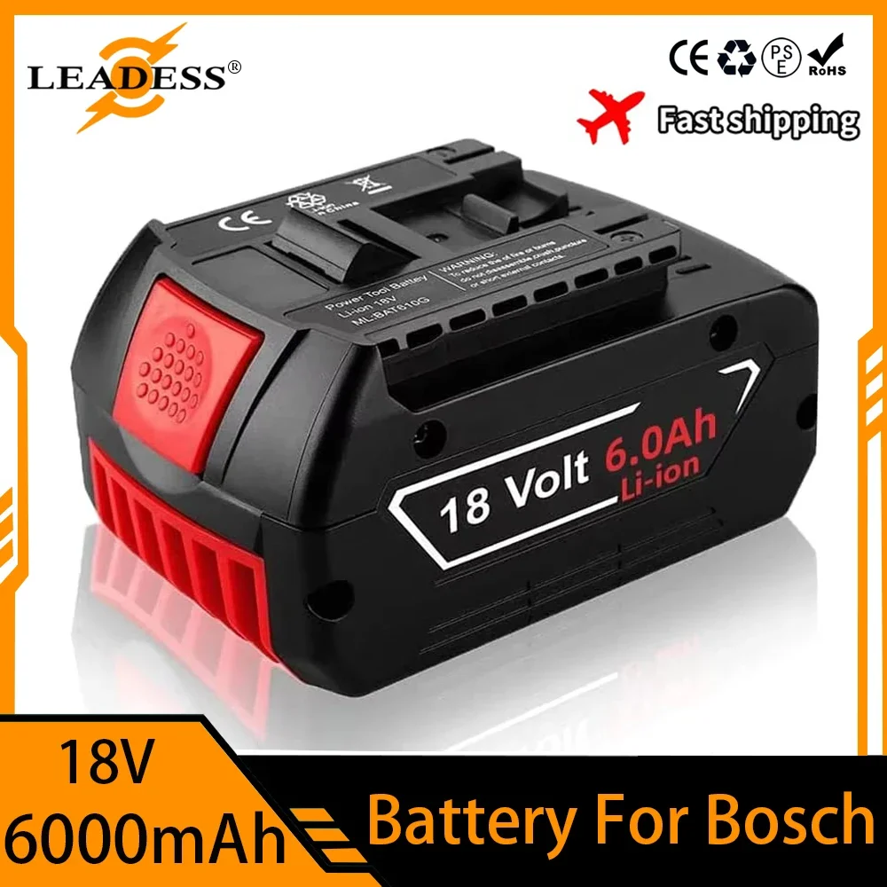 Аккумулятор 18 В Bosch 6 0 Ач для электрической дрели Литий-ионный аккумулятор BAT609