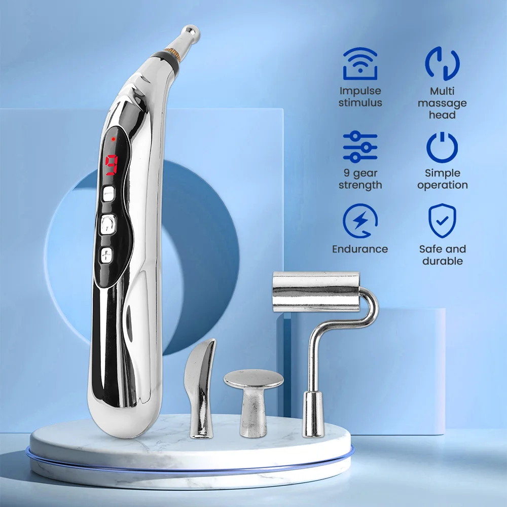 Electronic Electric Meridians Laser Therapy Heal Massage Pen Acupuncture Pen Point Massager Meridian Energy Pen Pain Relief Tool
Electronic Electric Meridians Laser Therapy Heal Massage Pen Acupuncture Pen Point Massager Meridian Energy Pen Pain Relief Tool