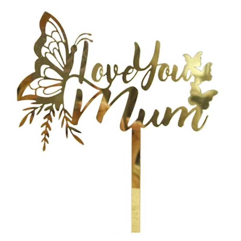 1PC Gold Love Happy Mother's Day Party Cupcake Topper Butterfly Mommy Birthday Party Cake Decorations
1PC Gold Love Happy Mother's Day Party Cupcake Topper Butterfly Mommy Birthday Party Cake Decorations