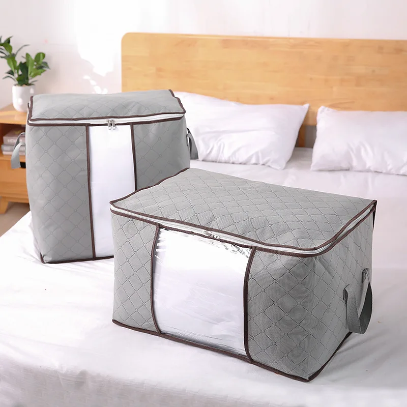 Non-Woven Quilt Storage Bag Moisture Dust Proof Closet Organizer Blanket Pillow Storage Large Moving Packing Bag Visible Bag
Non-Woven Quilt Storage Bag Moisture Dust Proof Closet Organizer Blanket Pillow Storage Large Moving Packing Bag Visible Bag