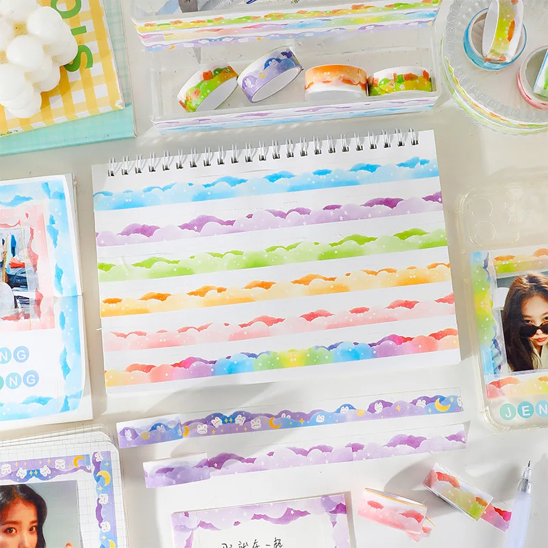 Girl heart cute special-shaped lace and paper tape cloud hand account landscaping hand account film material sticker
Girl heart cute special-shaped lace and paper tape cloud hand account landscaping hand account film material sticker