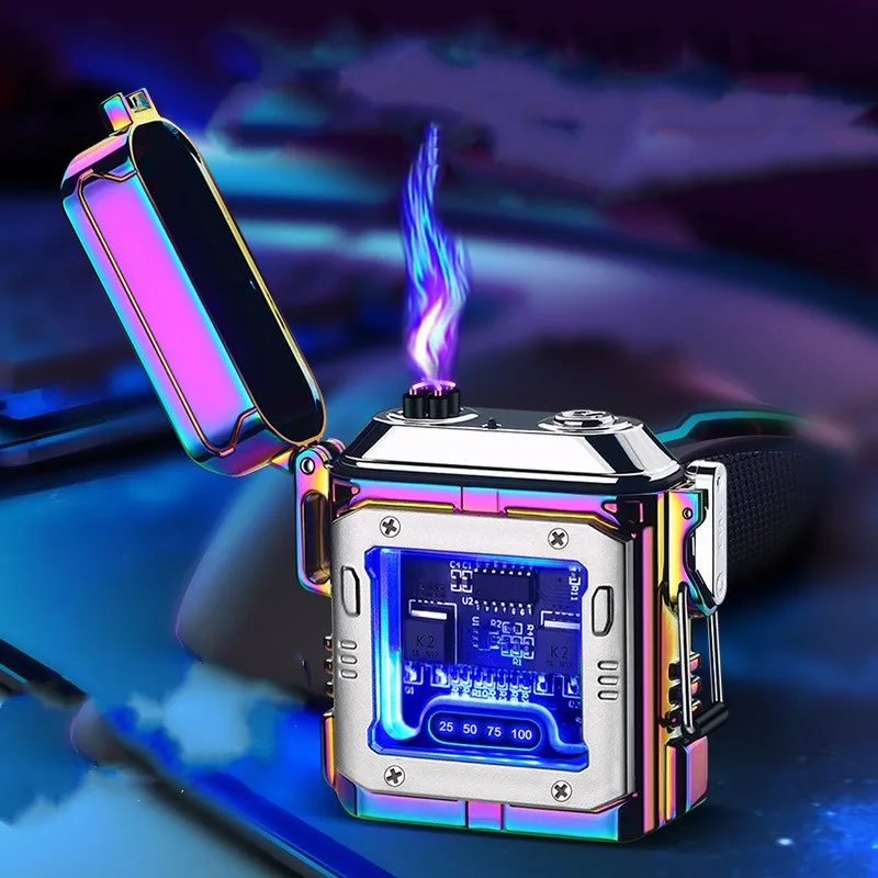 Hot Electric Lighter Metal Windproof Portable Dual Arc Pulse USB Charging Lighter Touch Ignition LED Display Lighter Men's Gift
Hot Electric Lighter Metal Windproof Portable Dual Arc Pulse USB Charging Lighter Touch Ignition LED Display Lighter Men's Gift