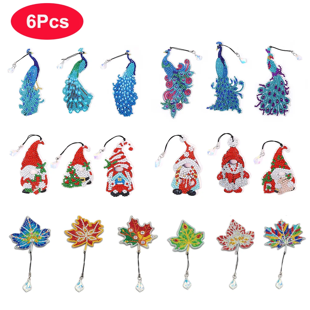 6Pcs/Set DIY 5D Diamond Painting Bookmarks Peacock Leaves Diamond Mosaic Rhinestone Embroidery Cross Stitch Kit Handmade Gift 
6Pcs/Set DIY 5D Diamond Painting Bookmarks Peacock Leaves Diamond Mosaic Rhinestone Embroidery Cross Stitch Kit Handmade Gift