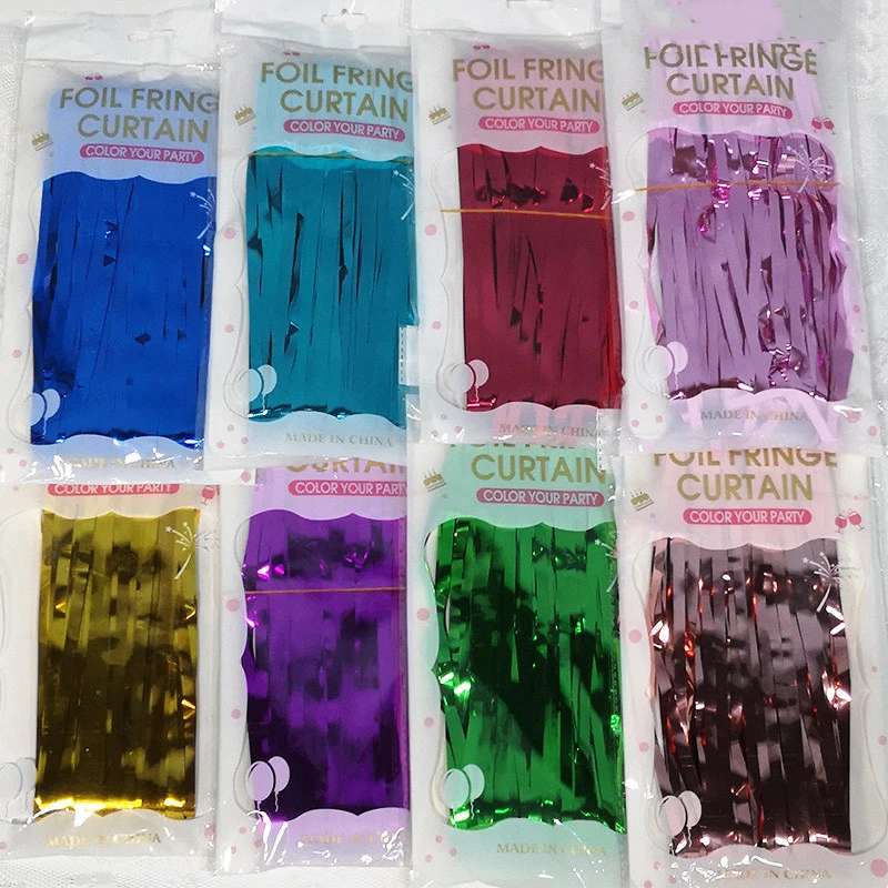 Rain Silk Curtain Wedding Decoration Background Tassel Curtain Birthday Party Decorations Laser Rain Silk Curtain 10 Colors 
Rain Silk Curtain Wedding Decoration Background Tassel Curtain Birthday Party Decorations Laser Rain Silk Curtain 10 Colors