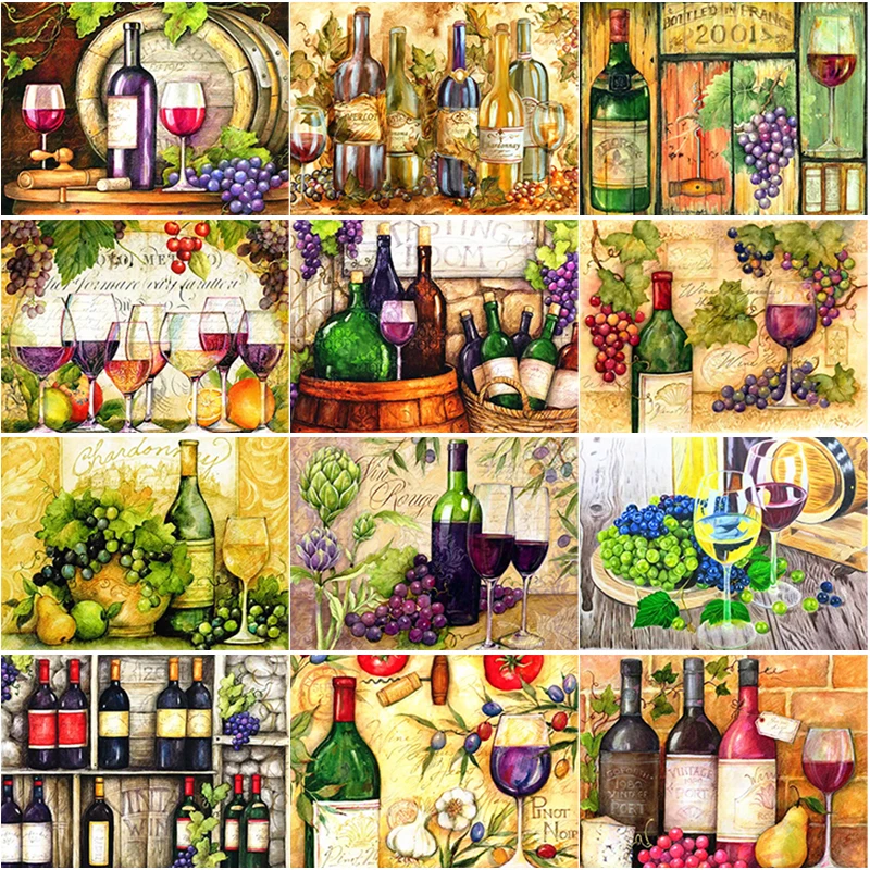 50X70CM 5D DIY Diamond Painting Wine Diamond Embroidery Fruit Cross Stitch Full Round Drill Crafts Home Decor Manual Art Gift
50X70CM 5D DIY Diamond Painting Wine Diamond Embroidery Fruit Cross Stitch Full Round Drill Crafts Home Decor Manual Art Gift