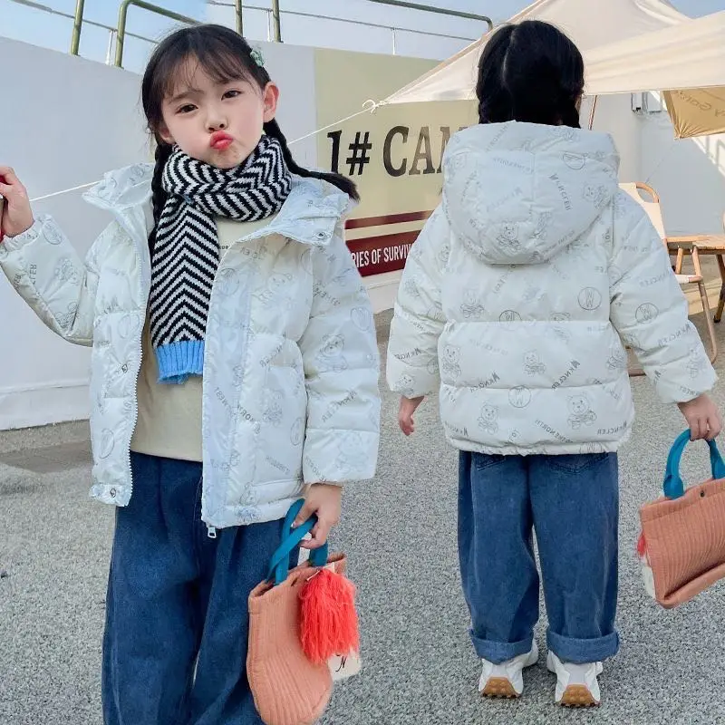 3 Colors Baby Girl Autumn Winter Outerwear Hooded Girls Duck Down Parkas Windproof Waterproof Cartoon Kids Jackets For Girls
3 Colors Baby Girl Autumn Winter Outerwear Hooded Girls Duck Down Parkas Windproof Waterproof Cartoon Kids Jackets For Girls