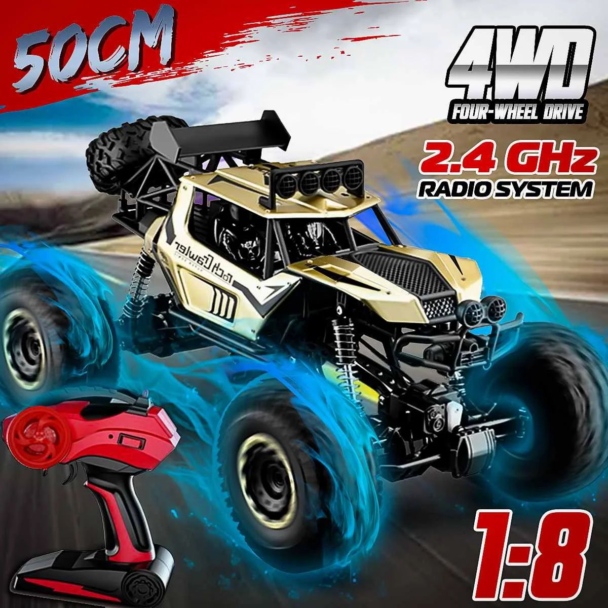 Racing RC Car 1:8 2.4G 4WD Radio Control Car Toys SUV Off-Road Trucks Drift Super High Speed Huge Full Vehicle Models EU STOCK
Racing RC Car 1:8 2.4G 4WD Radio Control Car Toys SUV Off-Road Trucks Drift Super High Speed Huge Full Vehicle Models EU STOCK