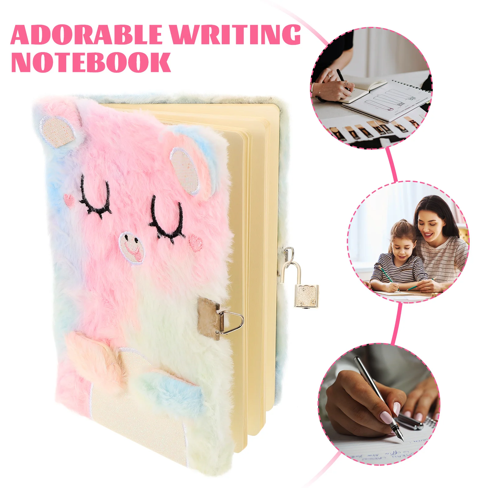 Diary Notebook Plush Book Girls Plannerjournal Fluffy Students Girl Stationery Writing Agenda Gift Student Lock Secret
Diary Notebook Plush Book Girls Plannerjournal Fluffy Students Girl Stationery Writing Agenda Gift Student Lock Secret