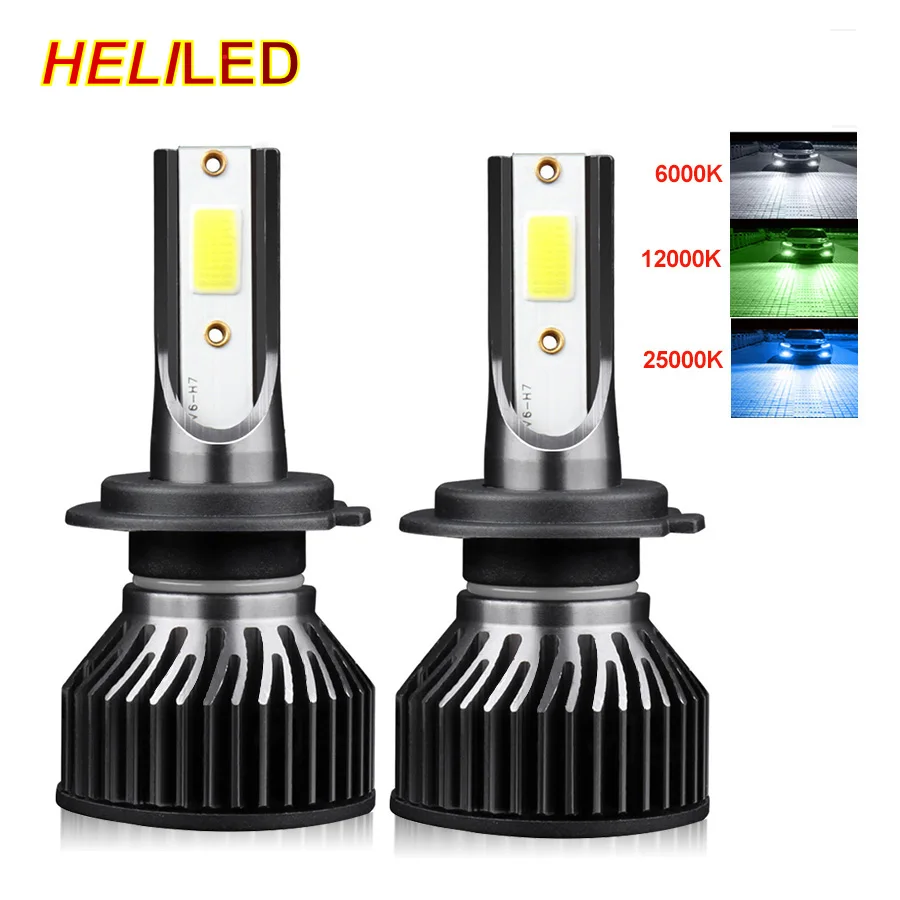 HELILED H4 H7 LED 12000LM Car Headlight Bulb H1 H3 H8 H9 H11 H27 880 9005 HB3 9006 HB4 6000K Running Auto Fog Head Lamp NO FAN
HELILED H4 H7 LED 12000LM Car Headlight Bulb H1 H3 H8 H9 H11 H27 880 9005 HB3 9006 HB4 6000K Running Auto Fog Head Lamp NO FAN