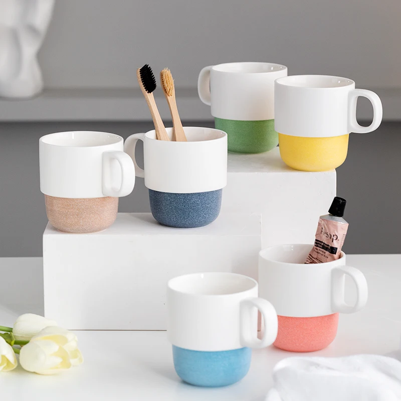 Nordic Bathroom Accessories Ceramic Toothbrush Cup Couples Mouthwash Cup Toothbrush Holder Storage Canister Coffee Cups Tea Mug
Nordic Bathroom Accessories Ceramic Toothbrush Cup Couples Mouthwash Cup Toothbrush Holder Storage Canister Coffee Cups Tea Mug