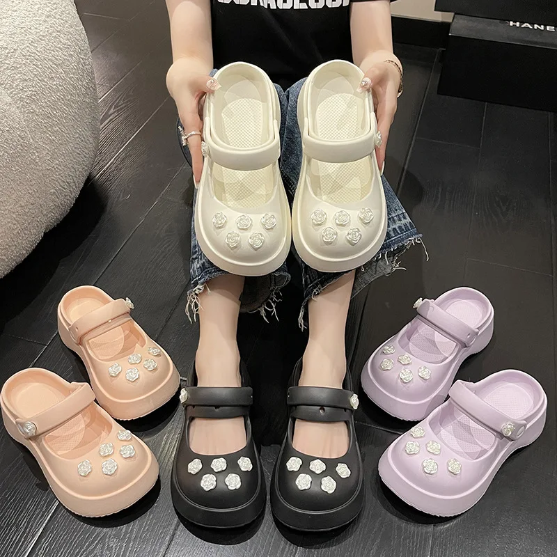 Summer EVA Women's Sandals Mary Jane Shoes for Girls Fashion Outdoor Slippers Non Slip Home Slippers Cool Beach Slides
Summer EVA Women's Sandals Mary Jane Shoes for Girls Fashion Outdoor Slippers Non Slip Home Slippers Cool Beach Slides
