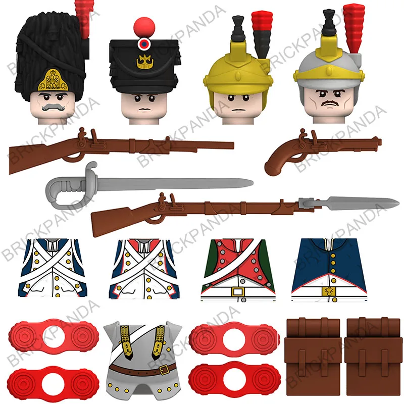 Military Army Weapons WW1 French Soldiers Cuirassier Figures Building Blocks WW2 French Dragoon Swords Gun Bricks Toys Gift Kids
Military Army Weapons WW1 French Soldiers Cuirassier Figures Building Blocks WW2 French Dragoon Swords Gun Bricks Toys Gift Kids