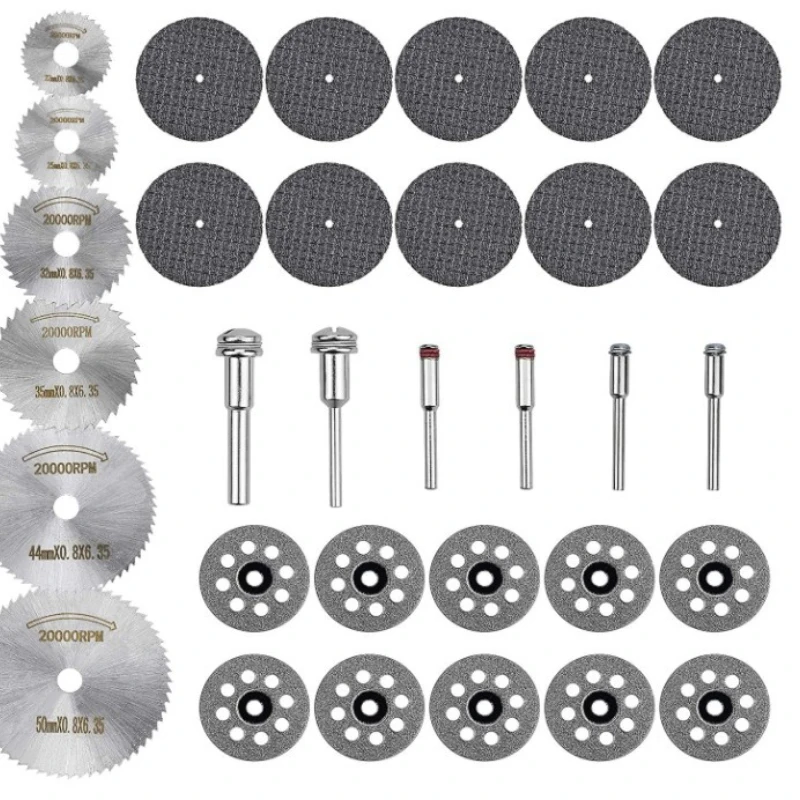 30/60pcs Mini Circular Saw Blade Set Resin Cut-Off Wood Cutting Disc Diamond Metal Saw Blade Power Tools for Dremel Drill
30/60pcs Mini Circular Saw Blade Set Resin Cut-Off Wood Cutting Disc Diamond Metal Saw Blade Power Tools for Dremel Drill