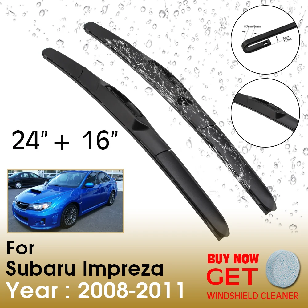 Car Wiper Blade For Subaru Impreza 24"+16" 2008-2011 Front Window Washer Windscreen Windshield Wipers Blades Accessories
Car Wiper Blade For Subaru Impreza 24"+16" 2008-2011 Front Window Washer Windscreen Windshield Wipers Blades Accessories