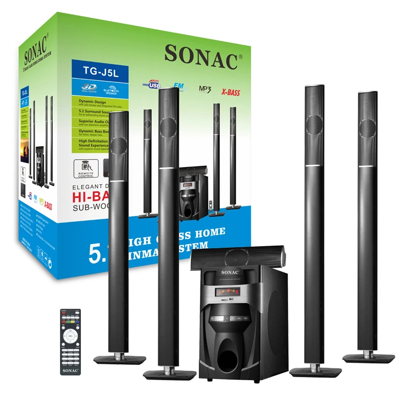 SONAC TG-J5L hot sale HI-BASS sub-woofer home theater 5.1 system speaker
SONAC TG-J5L hot sale HI-BASS sub-woofer home theater 5.1 system speaker