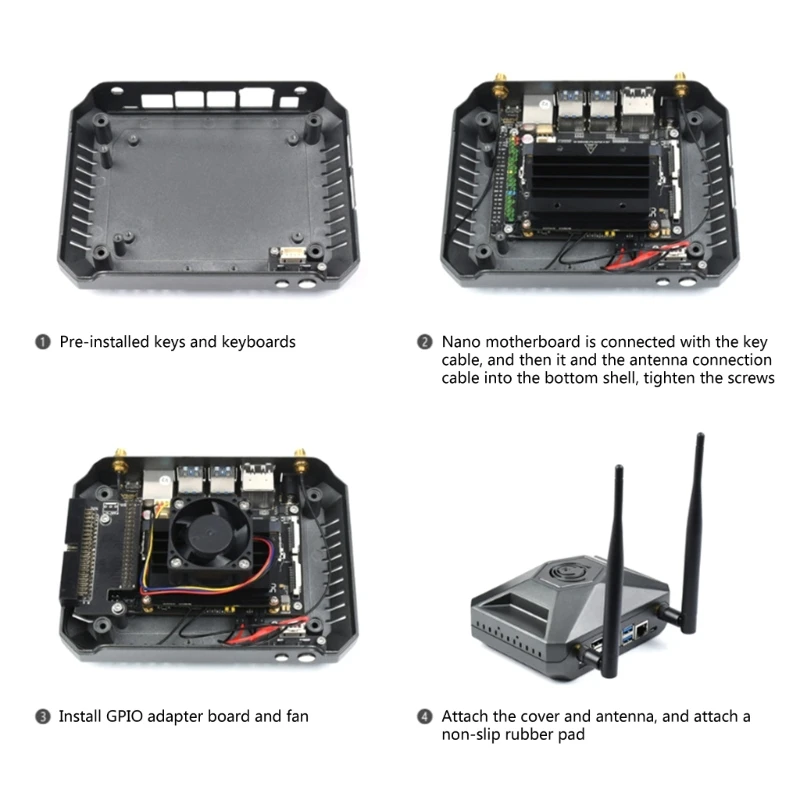 Aluminum Alloy for Special Development Board Case Professional Protective Enclosure with GPIO Adapter Drop Shipping
Aluminum Alloy for Special Development Board Case Professional Protective Enclosure with GPIO Adapter Drop Shipping