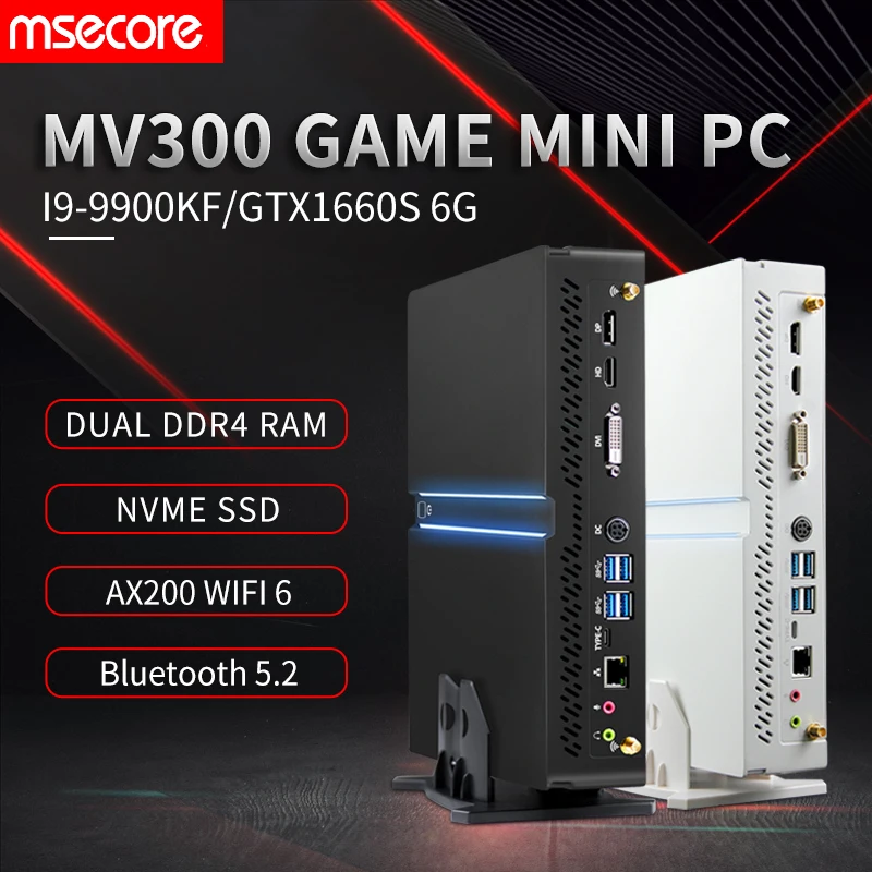 MSECORE MV300 Intel core I5 I7 I9 GTX1660S 6G выделенная карта игровой мини-ПК Windows 10 Настольный компьютер HTPC DP HDMI bluetooth
MSECORE MV300 Intel core I5 I7 I9 GTX1660S 6G выделенная карта игровой мини-ПК Windows 10 Настольный компьютер HTPC DP HDMI bluetooth