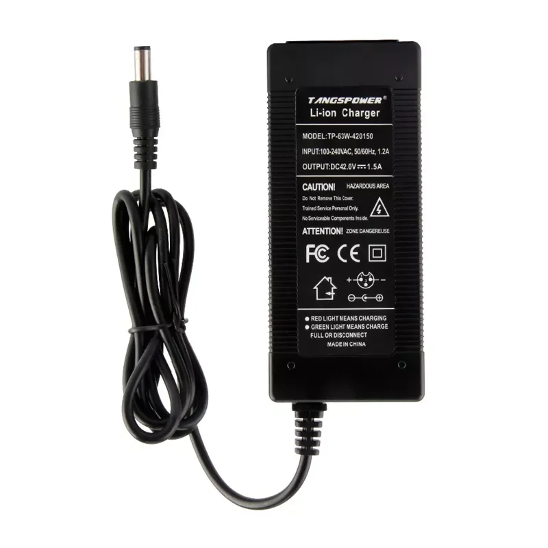 2023Output 42V 1.5A Lithium Battery Charger Input 100-240V For 10Series 36V Electric scooter e-Bike Charger DC 5.5*2.1 Connector
2023Output 42V 1.5A Lithium Battery Charger Input 100-240V For 10Series 36V Electric scooter e-Bike Charger DC 5.5*2.1 Connector