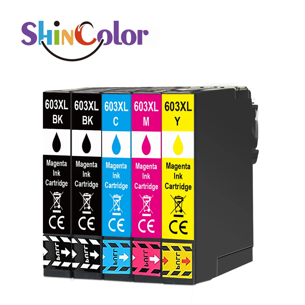 ShinColor 603 603XL Ink Cartridges for Epson 2830 Workforce XP2155 XP2100 XP2105WF-2830 WF2850 WF2835 XP4100 XP3100 XP4105
ShinColor 603 603XL Ink Cartridges for Epson 2830 Workforce XP2155 XP2100 XP2105WF-2830 WF2850 WF2835 XP4100 XP3100 XP4105