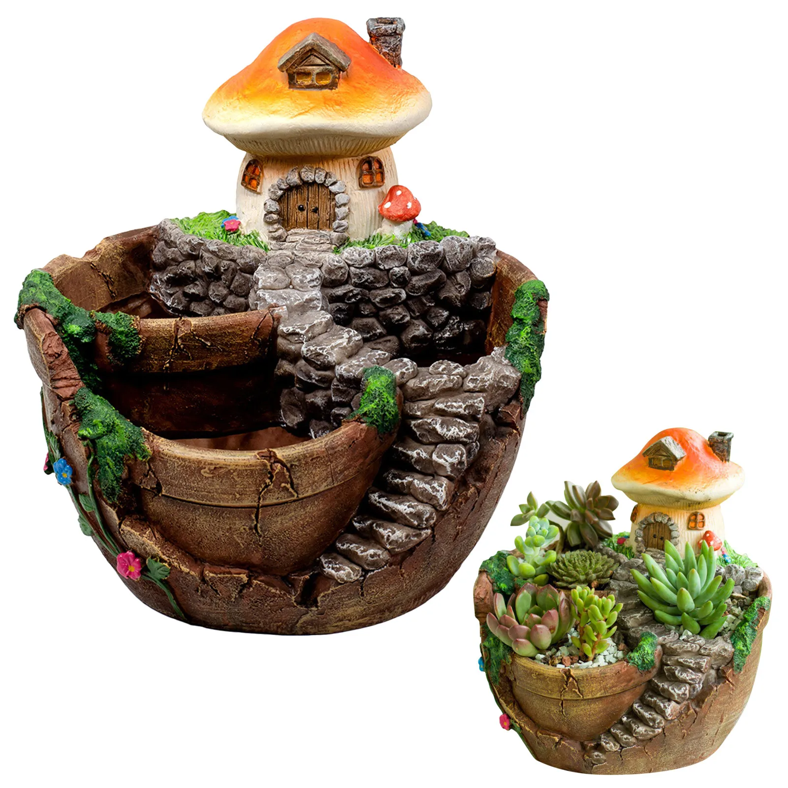 Succulent Flower Pot Fairy Garden Pot With Sweet House Creative Resin Plants Pot Desktop Succulent Plants Bonsai Holder
Succulent Flower Pot Fairy Garden Pot With Sweet House Creative Resin Plants Pot Desktop Succulent Plants Bonsai Holder
