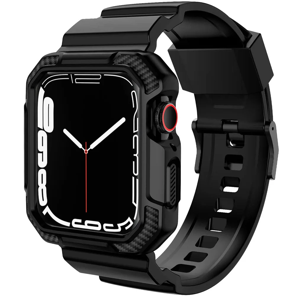 Rugged TPU case+strap For Apple Watch 7 Band 45mm 44mm 42mm 41mm 40mm 38mm bracelet watchband for Iwatch Series 3 4 5 6 SE 7
Rugged TPU case+strap For Apple Watch 7 Band 45mm 44mm 42mm 41mm 40mm 38mm bracelet watchband for Iwatch Series 3 4 5 6 SE 7