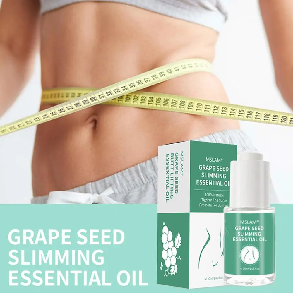 

Slimming Essential Oil Lose Weight Fast Fat Burning Seed Thigh Essence Grape Slimming Effect Oil Belly Product K8G1