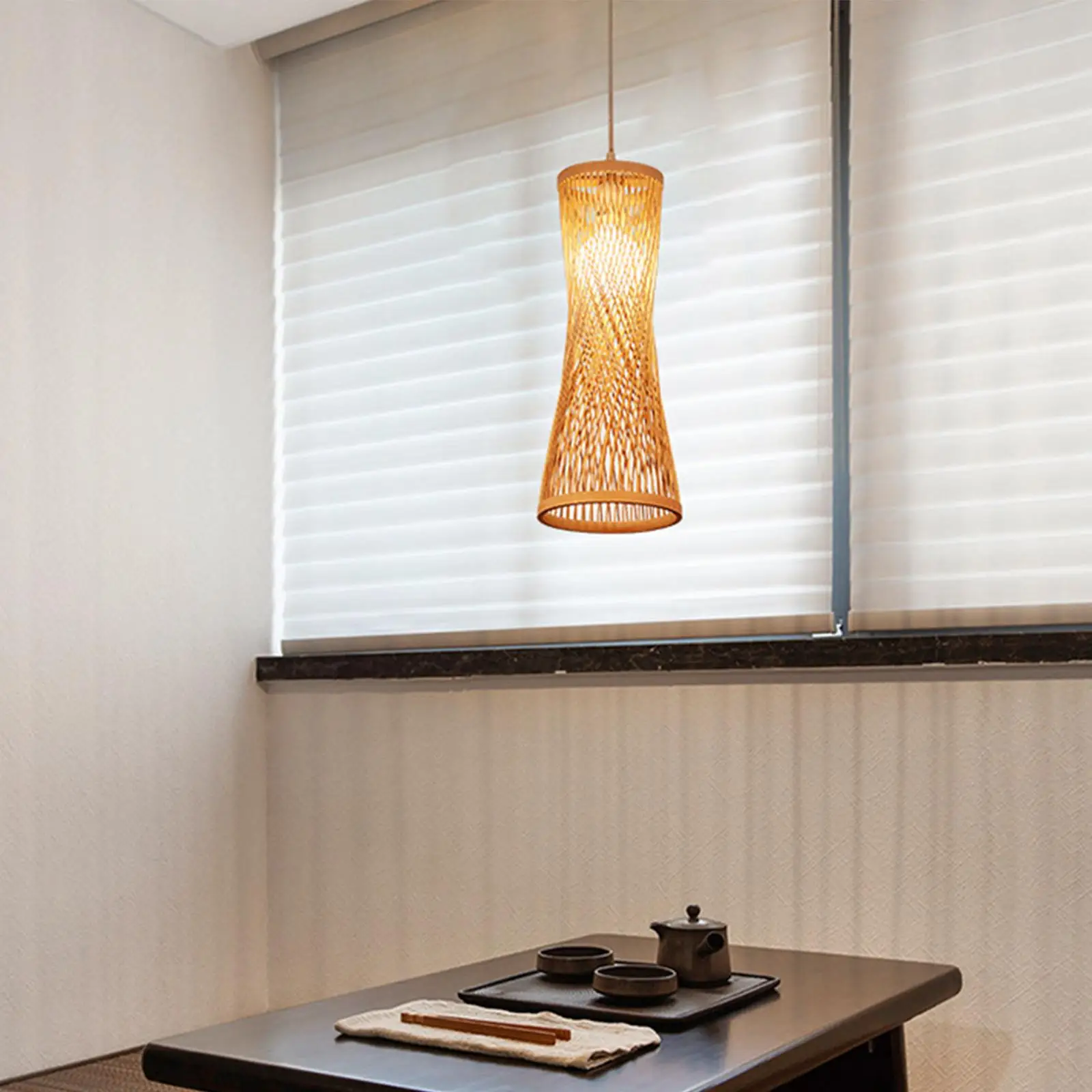 Bamboo Woven Lampshade Rustic Hanging Light Fixture Boho Ceiling Light Cover for Coffee Shop Hotel Kitchen Bedroom Dining Room
Bamboo Woven Lampshade Rustic Hanging Light Fixture Boho Ceiling Light Cover for Coffee Shop Hotel Kitchen Bedroom Dining Room
