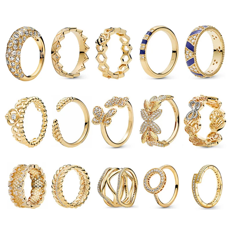 LR Trend Fashion Gold Color Women's Ring Flowers Bee Beehive Butterfly Crown Girl Gift Wholesale Japanese Korean Style Authentic
LR Trend Fashion Gold Color Women's Ring Flowers Bee Beehive Butterfly Crown Girl Gift Wholesale Japanese Korean Style Authentic