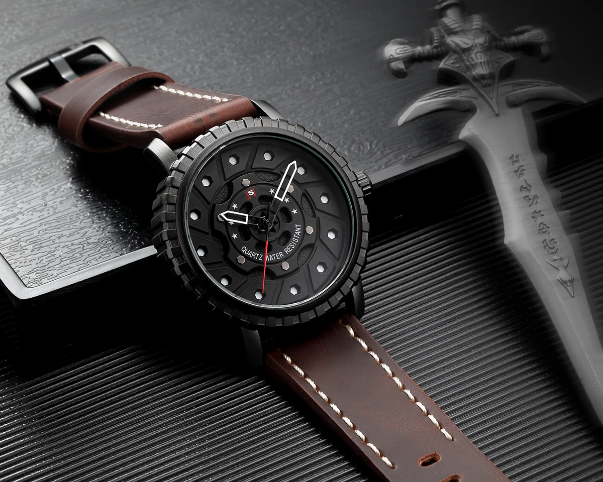 Men's watches men's fashion simple design quartz watch Men's casual waterproof leather buckle watch waterproof watch for men
Men's watches men's fashion simple design quartz watch Men's casual waterproof leather buckle watch waterproof watch for men