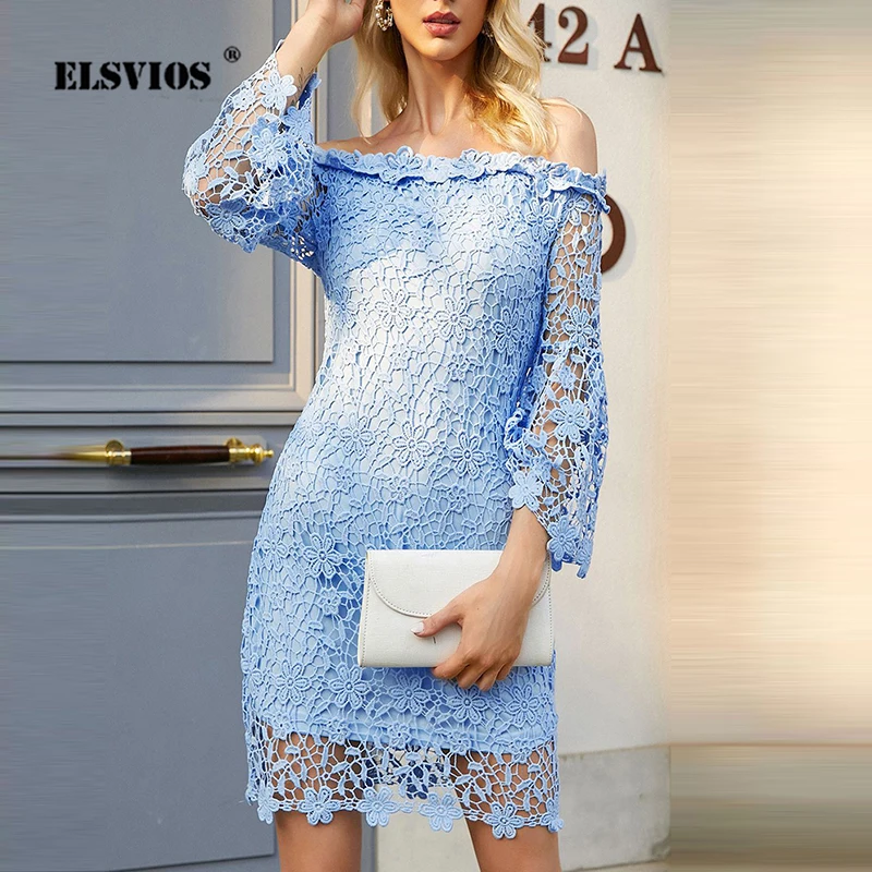 Элегантное кружевное платье с воротником-лодочкой, женское весенне-летнее сексуальное облегающее платье с расклешенным рукавом, женские модные платья с открытыми плечами
Элегантное кружевное платье с воротником-лодочкой, женское весенне-летнее сексуальное облегающее платье с расклешенным рукавом, женские модные платья с открытыми плечами