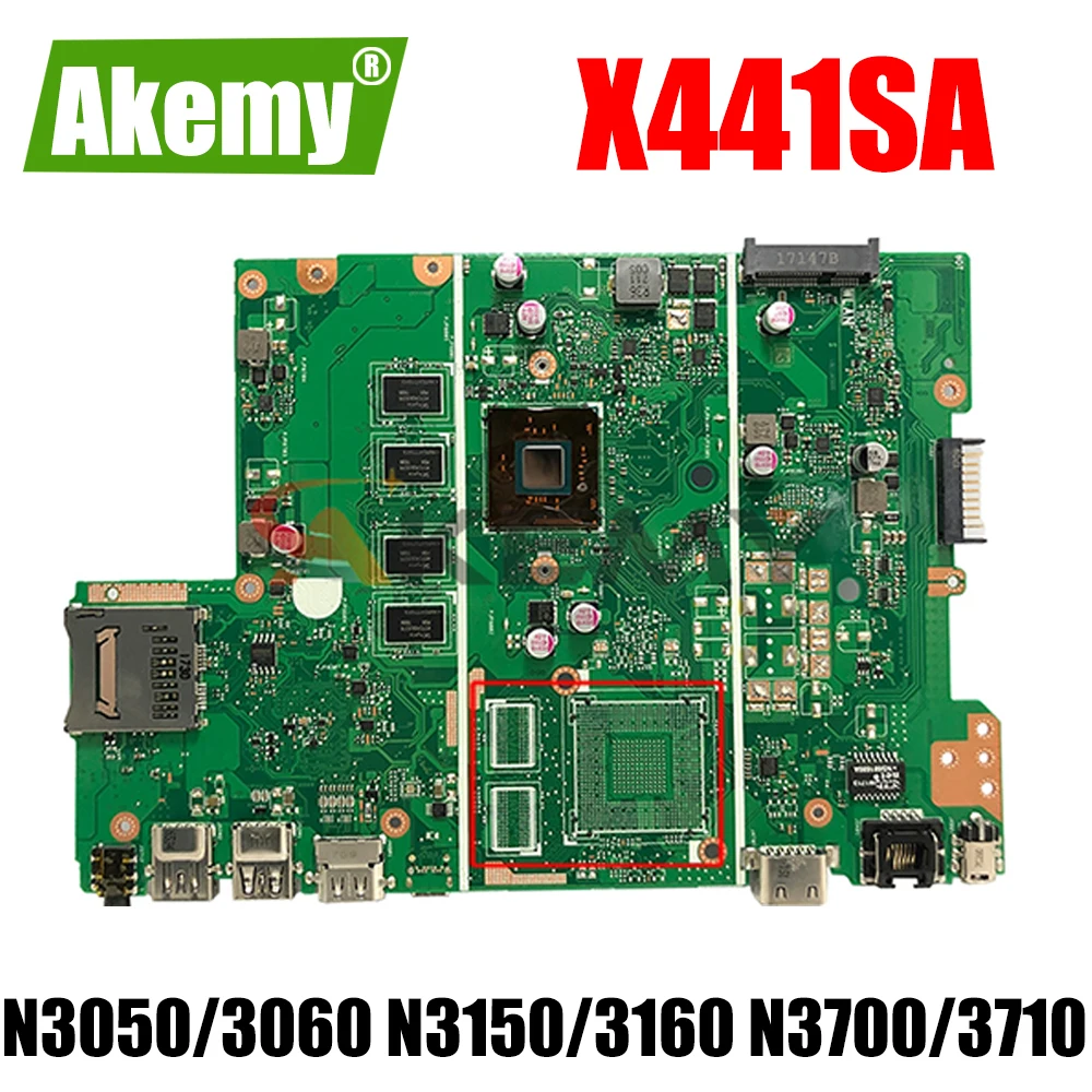 X441SA Laptop motherboard For Asus X441S X441SC F441S A441S Notebook Mainboard N3050 N3060 N3150 N3160 N3700 N3710 2GB 4GB RAM
X441SA Laptop motherboard For Asus X441S X441SC F441S A441S Notebook Mainboard N3050 N3060 N3150 N3160 N3700 N3710 2GB 4GB RAM