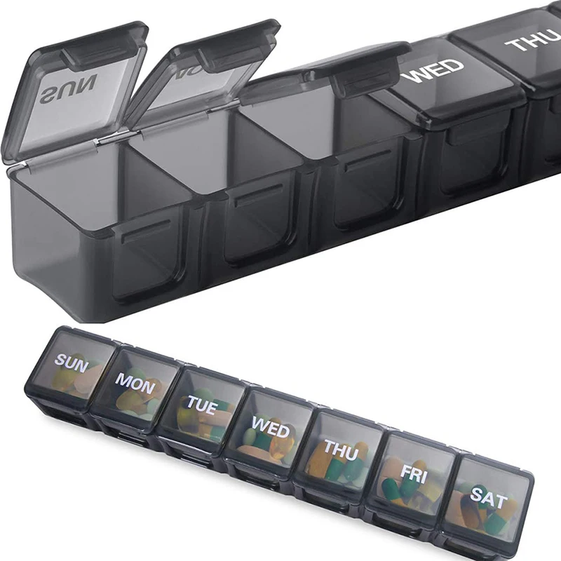 Контейнер для лекарств на 7 дней, органайзер для еженедельных путешествий
Контейнер для лекарств на 7 дней, органайзер для еженедельных путешествий