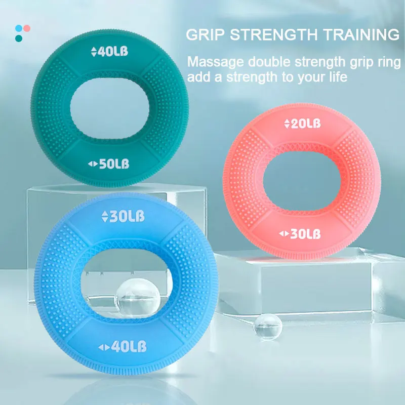 Hand Grip Ring Silicone Double Strength Finger Gripper Forearm With Adjustable Resistance Workout Hand Grip Strengthener For Gym
Hand Grip Ring Silicone Double Strength Finger Gripper Forearm With Adjustable Resistance Workout Hand Grip Strengthener For Gym
