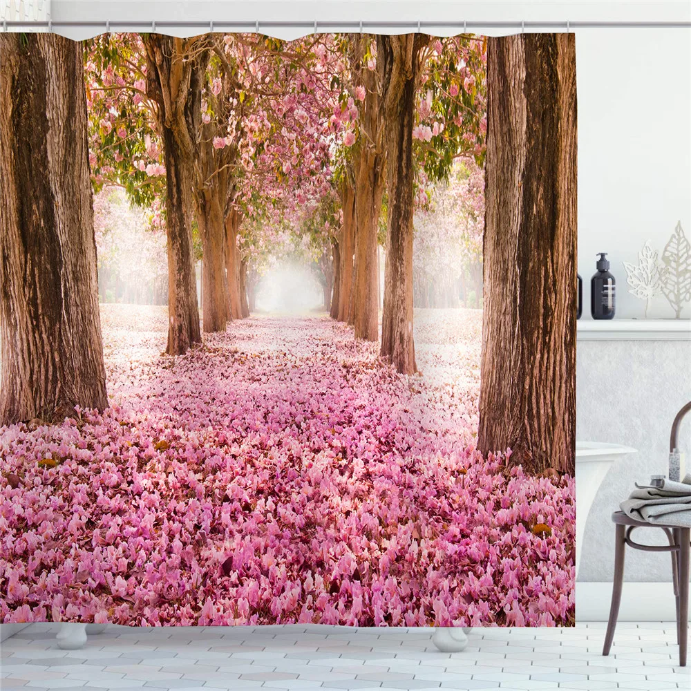 Pink Cherry Blossom Shower Curtains for Bathroom Floral Curtain with 12 Hooks Waterproof Fabric Bath Curtain Bathroom Decor
Pink Cherry Blossom Shower Curtains for Bathroom Floral Curtain with 12 Hooks Waterproof Fabric Bath Curtain Bathroom Decor