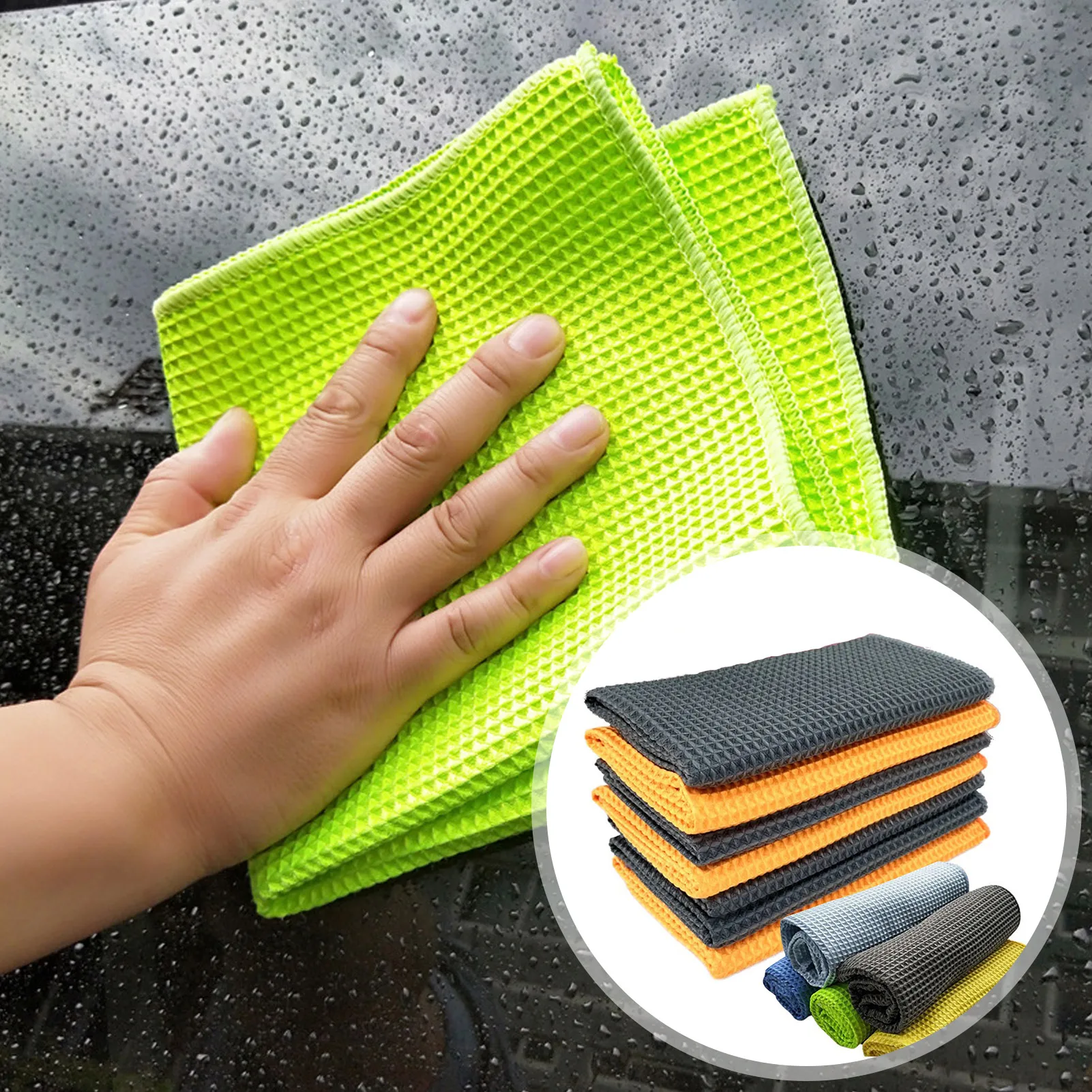 300gsm Car Towel Car Absorbent Honeycomb Microfiber Car Wash Towel Rag Square Towel Car Care Cleaning Cloth Scouring Pad 40*40cm
300gsm Car Towel Car Absorbent Honeycomb Microfiber Car Wash Towel Rag Square Towel Car Care Cleaning Cloth Scouring Pad 40*40cm