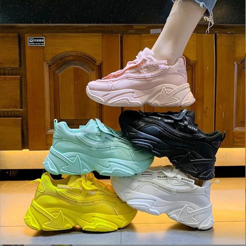 Women Sneakers Fashion Mesh Chunky Sneakers Casual Shoes Comfortable Thick Sole Dad Flats Platform Shoes running shoes
Women Sneakers Fashion Mesh Chunky Sneakers Casual Shoes Comfortable Thick Sole Dad Flats Platform Shoes running shoes