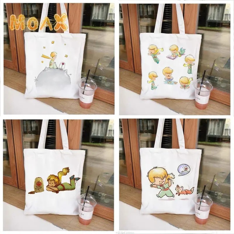 Little Prince Shoulder Bag Girls Cartoon White Canvas Tote Bag Daily Versatile Handbag Portable Shopping Bag Beach Bags Ladies
Little Prince Shoulder Bag Girls Cartoon White Canvas Tote Bag Daily Versatile Handbag Portable Shopping Bag Beach Bags Ladies