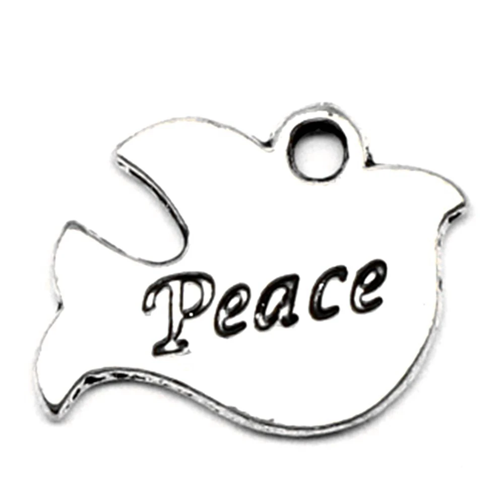 80pcs Wholesale Jewelry Lots Peace Dove Charms Pendant Supplies For Jewelry Materials 15x20mm
80pcs Wholesale Jewelry Lots Peace Dove Charms Pendant Supplies For Jewelry Materials 15x20mm
