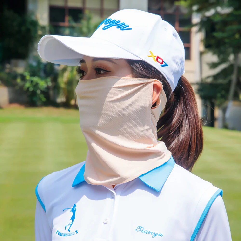 Golf sunscreen mask men's and women's ice silk mask summer sunscreen mask scarf various ways to wear 
Golf sunscreen mask men's and women's ice silk mask summer sunscreen mask scarf various ways to wear