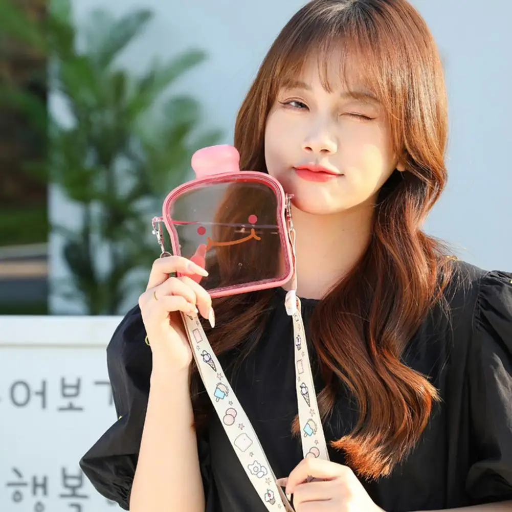 380ml Water Bottle with Straw Female Girls Large Portable Travel Bottles Sports Fitness Cup Summer Cold Water with Time Scale
380ml Water Bottle with Straw Female Girls Large Portable Travel Bottles Sports Fitness Cup Summer Cold Water with Time Scale
