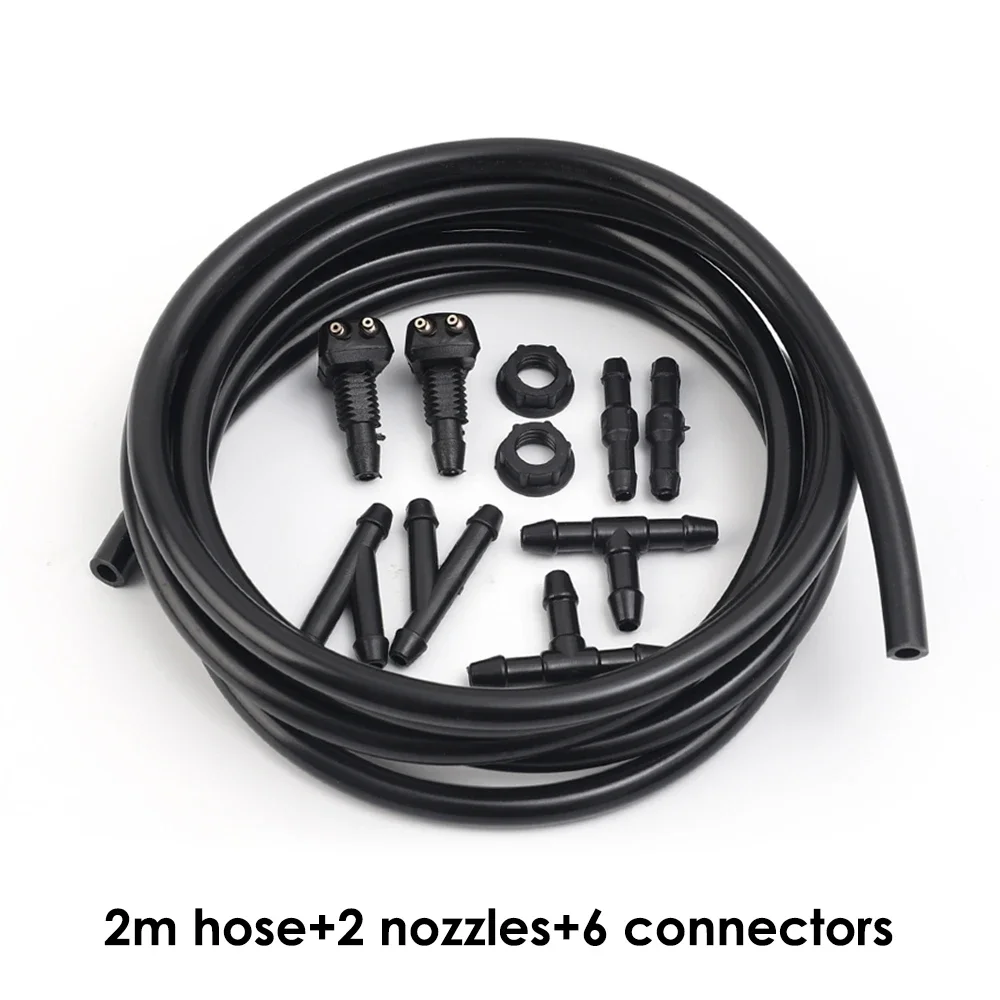 Набор шлангов для распыления стеклоочистителя автомобиля, черный гибкий шланг, насадка для омывателя лобового стекла автомобиля T/Y/I, соединительная труба для омывателя, аксессуары для дворников
Набор шлангов для распыления стеклоочистителя автомобиля, черный гибкий шланг, насадка для омывателя лобового стекла автомобиля T/Y/I, соединительная труба для омывателя, аксессуары для дворников