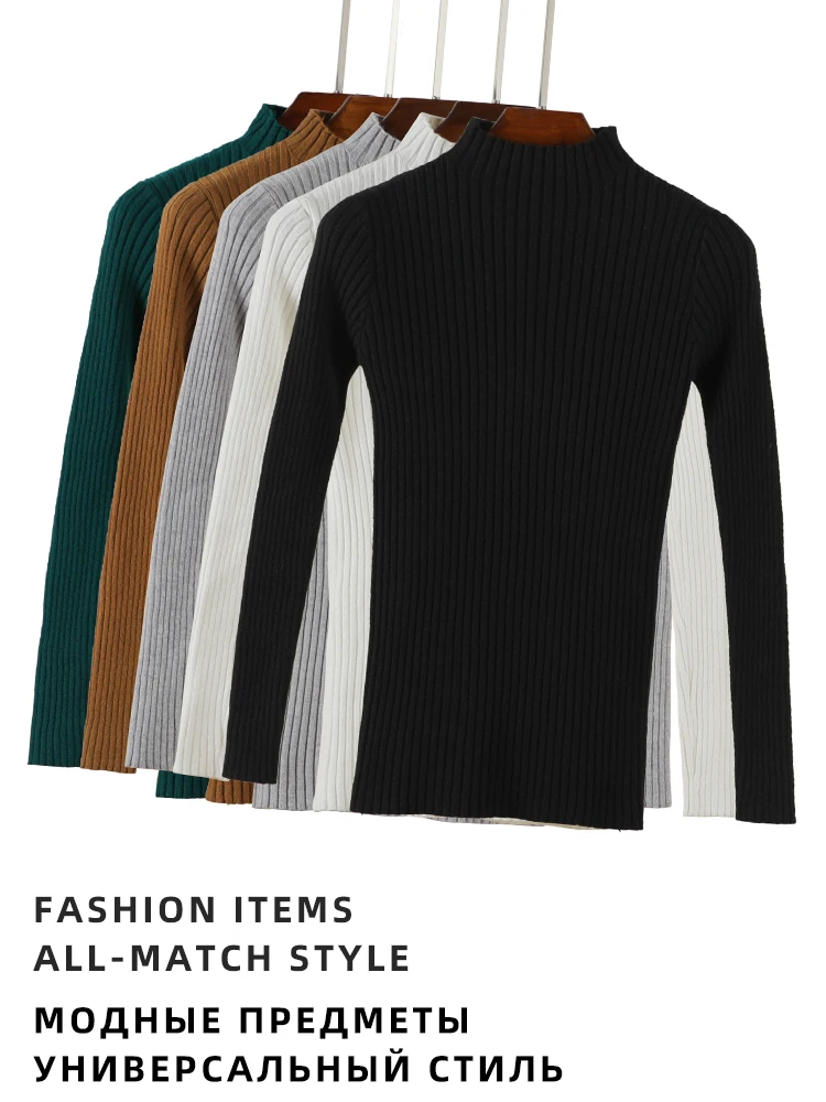 Pullover Women's Sweater Cropped Woman Jumper Basic 2023 Style Outerwear Korean Fashion Clothes Knitted Clothing Ladies Blouses
Pullover Women's Sweater Cropped Woman Jumper Basic 2023 Style Outerwear Korean Fashion Clothes Knitted Clothing Ladies Blouses