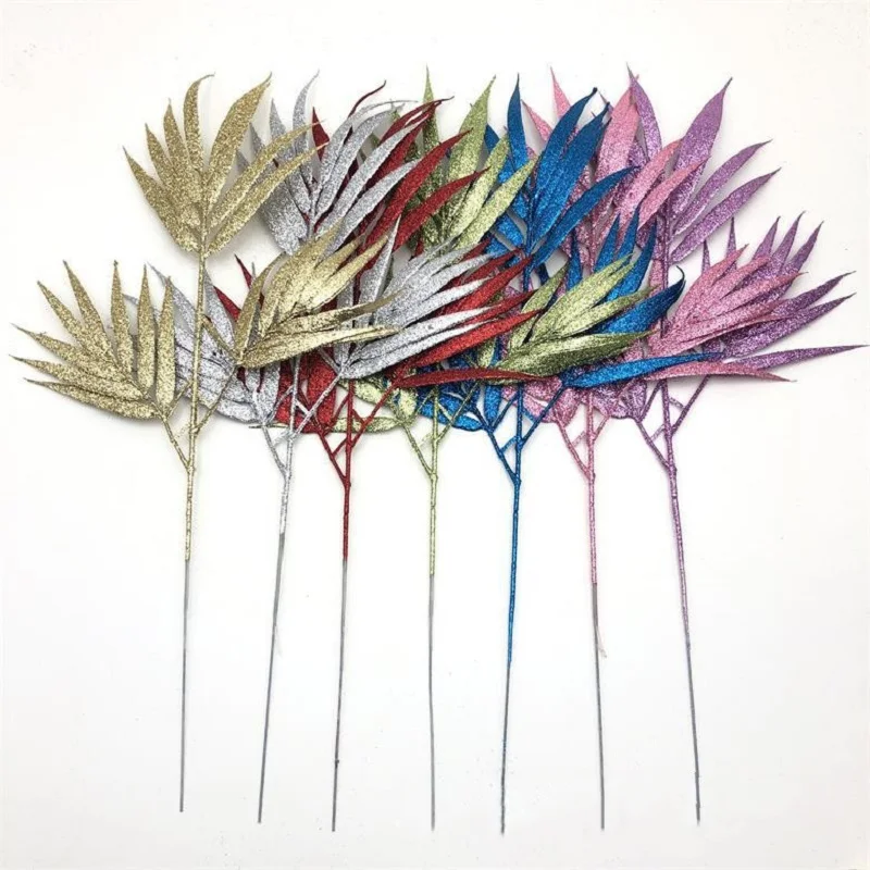 20pcs 42CM Artificial Glitter Bamboo Leaf Branch For Flower Arrangement Wedding Christmas Tree Party Home Garden Decoration
20pcs 42CM Artificial Glitter Bamboo Leaf Branch For Flower Arrangement Wedding Christmas Tree Party Home Garden Decoration