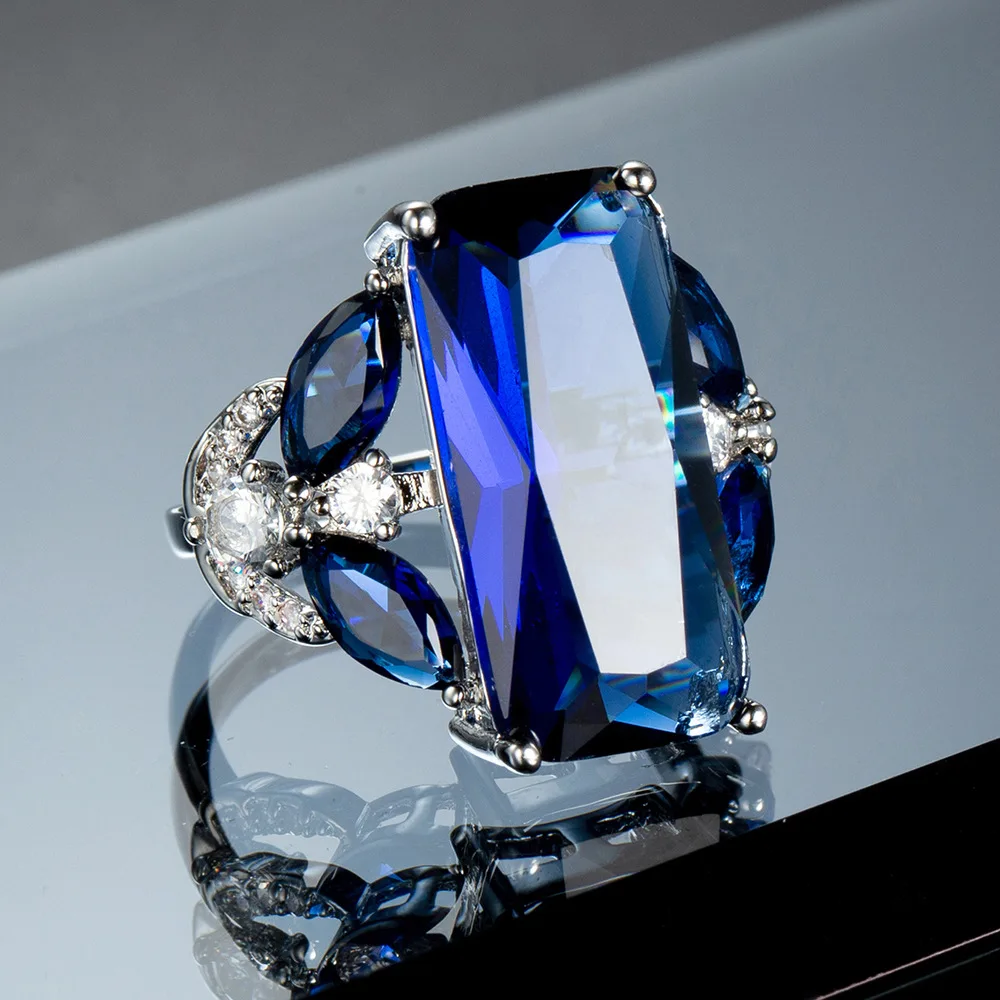 2023 New Fashion Luxury Sapphire Crystal Ring High Quality Personality Wedding Party Fashion Jewelry Small Popular Design Ring
2023 New Fashion Luxury Sapphire Crystal Ring High Quality Personality Wedding Party Fashion Jewelry Small Popular Design Ring