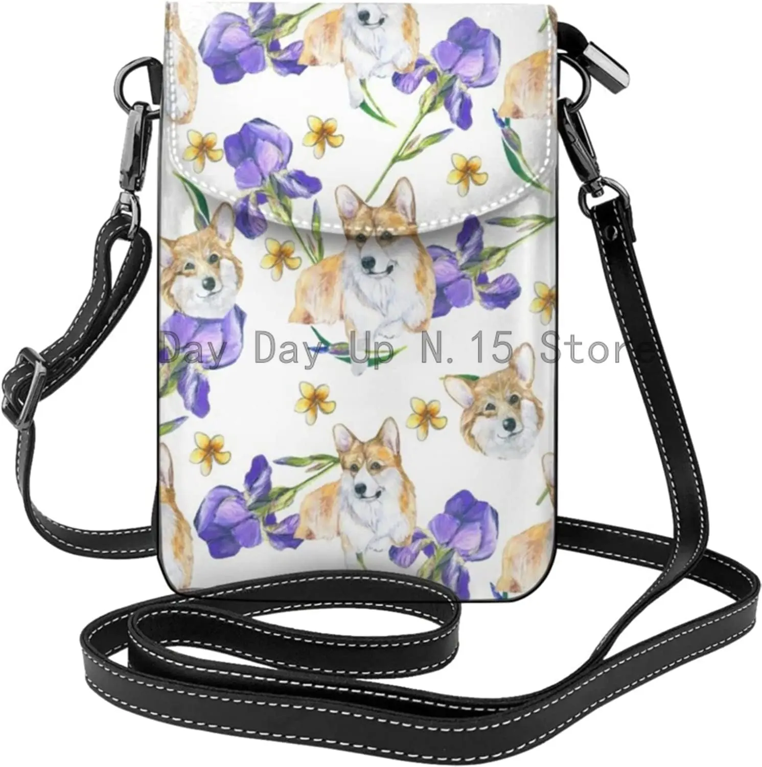 Corgi Flowers Animals Wildlife Women's Pu Leather Crossbody Cell Phone Purse Wallet Cute Phone Bag
Corgi Flowers Animals Wildlife Women's Pu Leather Crossbody Cell Phone Purse Wallet Cute Phone Bag